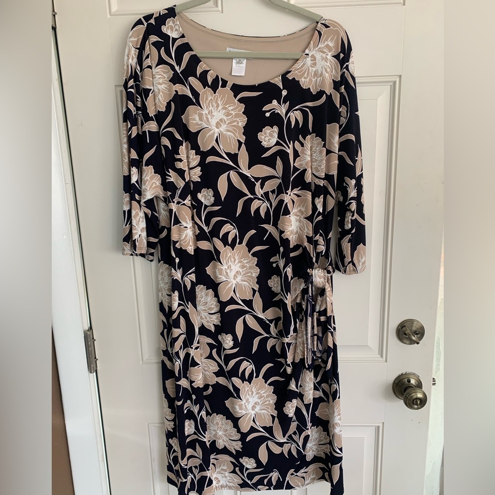 Plus Size Floral  Print Women's Dress